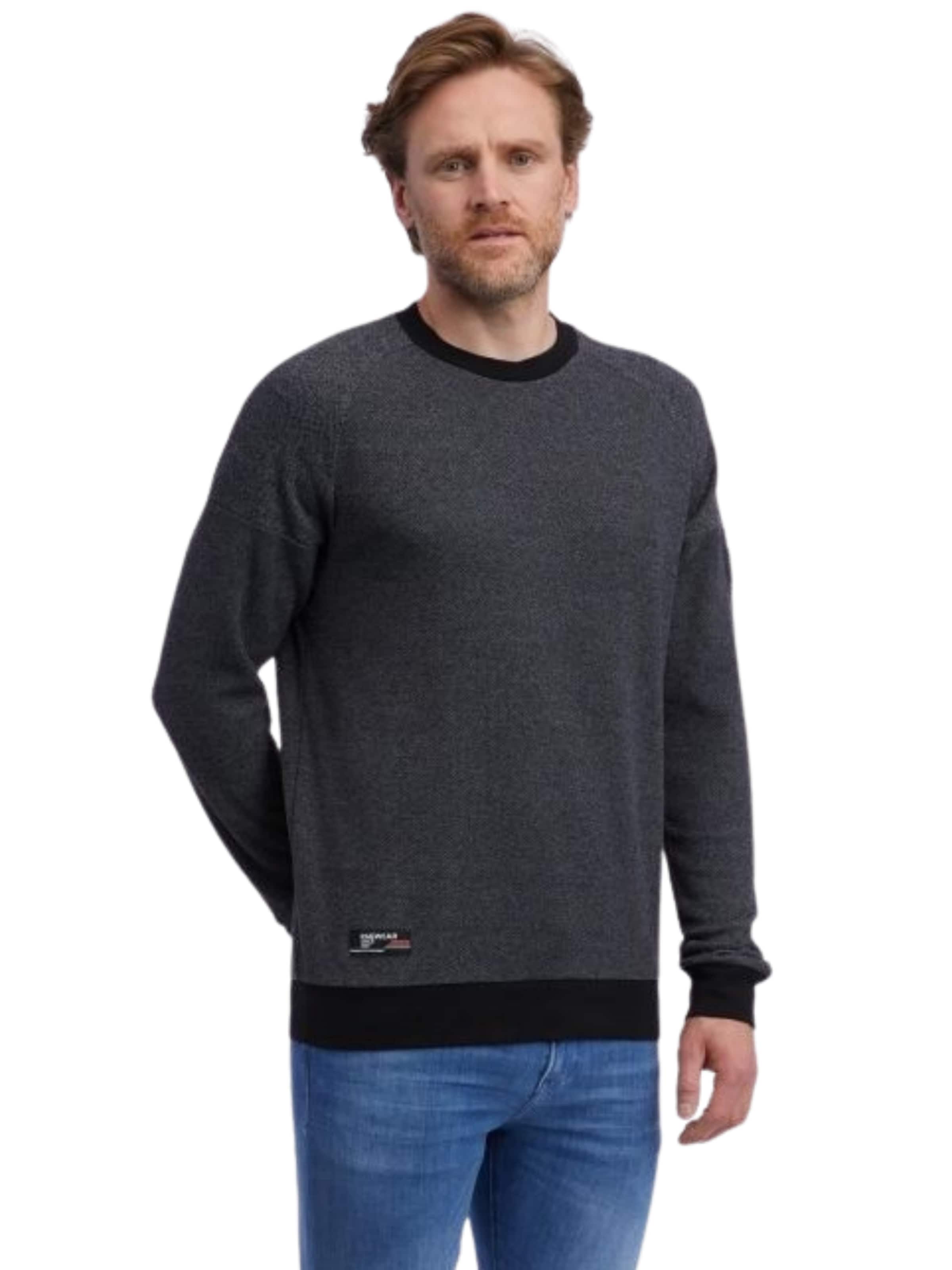 Ragwear Sweatshirt 'Doren' in Grau: Vorderseite