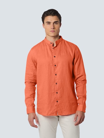 No Excess Regular Fit Hemd in Orange: Vorderseite