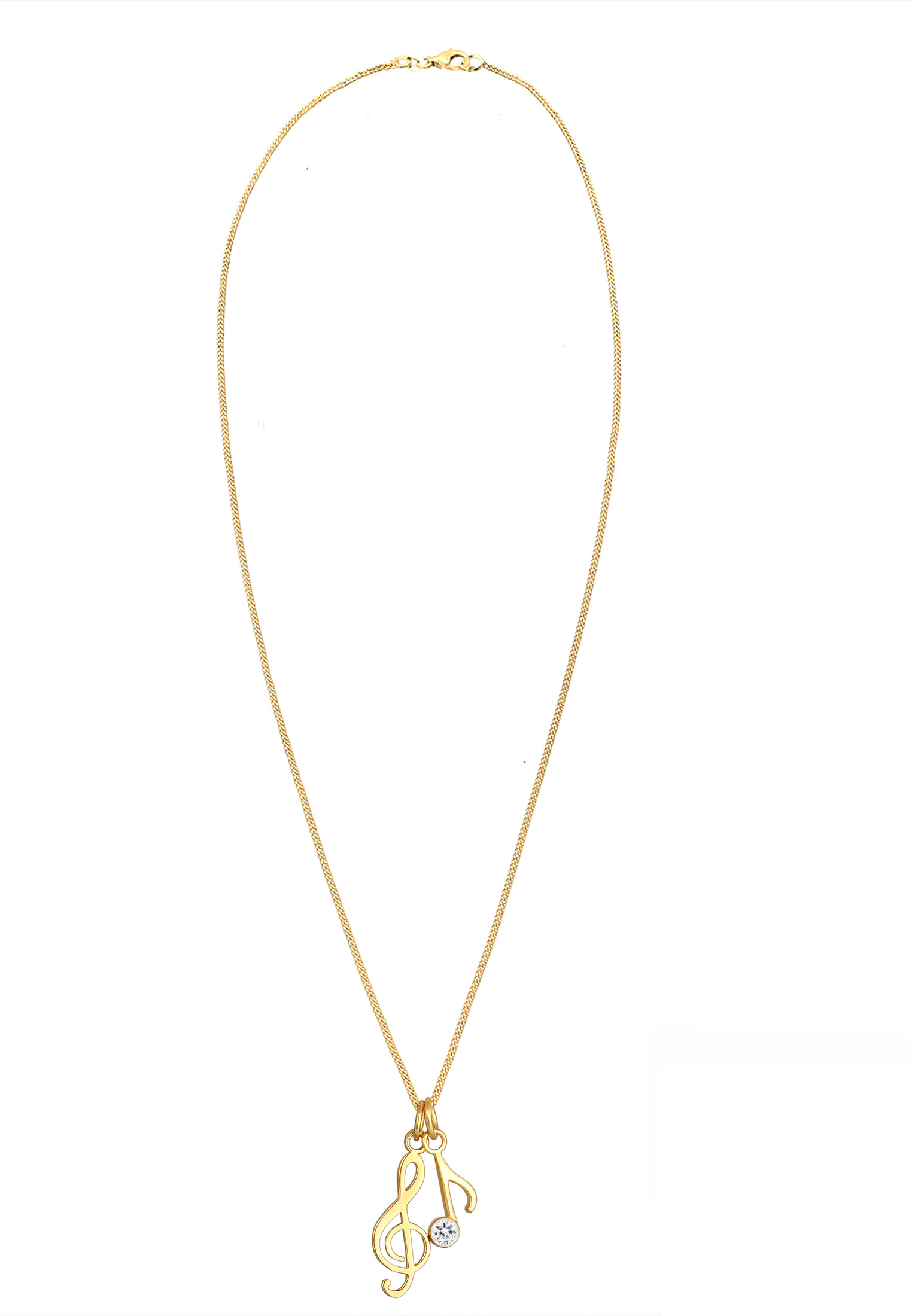 ELLI Halskette Multipendants, Note, Notenschlüssel in Gold ELLI Halskette Multipendants, Note, Notenschlüssel in Gold
