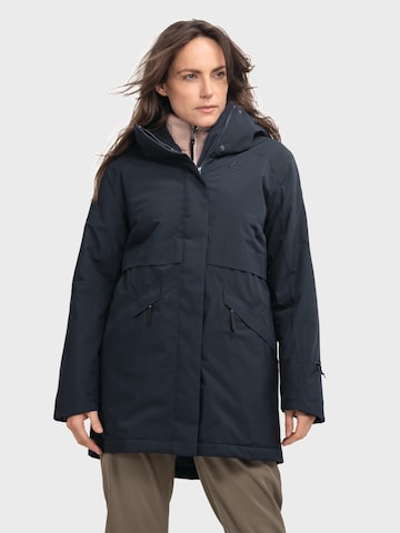 Schöffel Winterparka 'Malkay' in Blau: Vorderseite