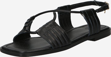 Marietta's Fantasy - Sandalias 'EMILIA' en negro: frente