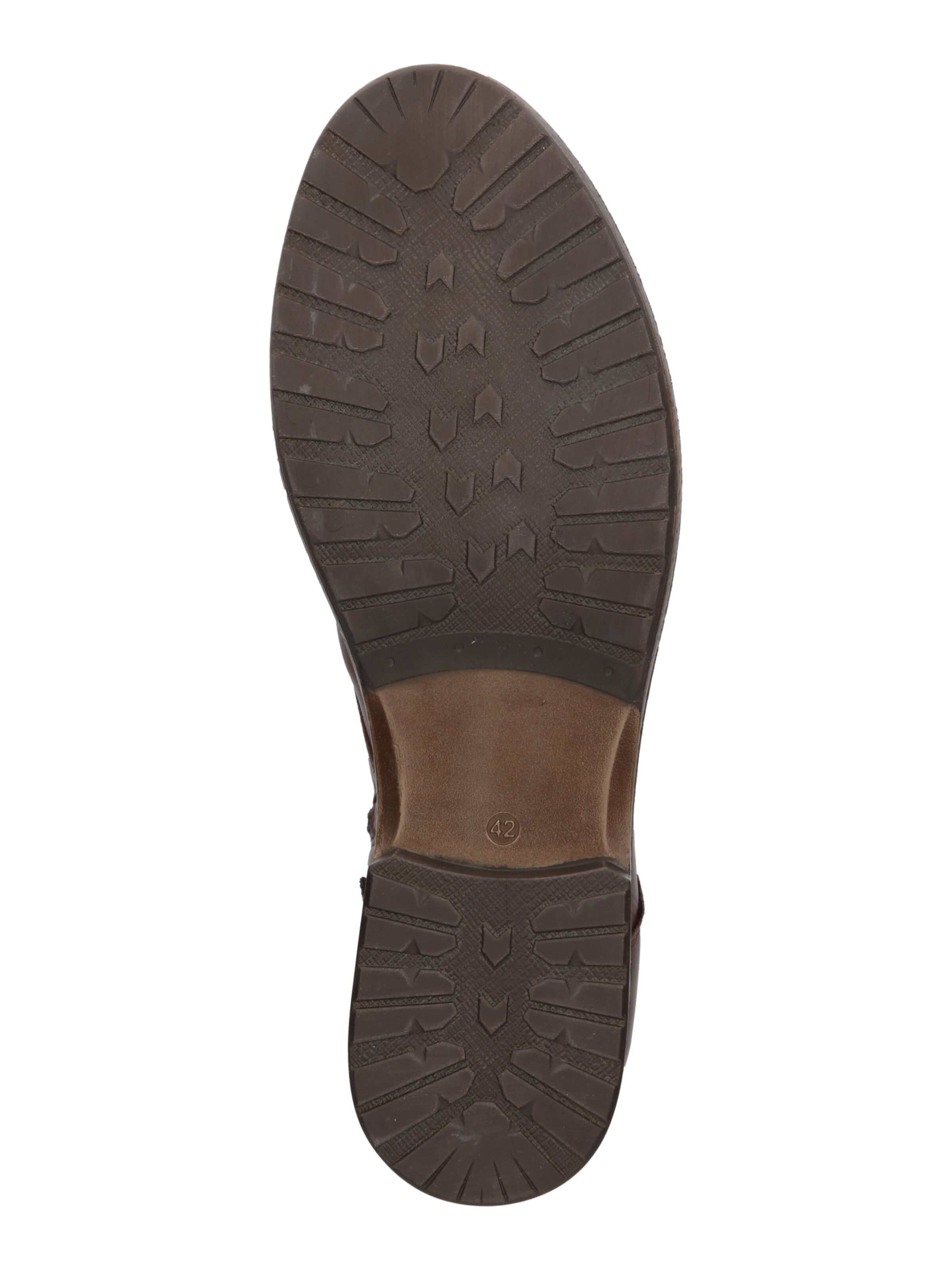 Bottines à lacets 'Danelle' Bianco en marron