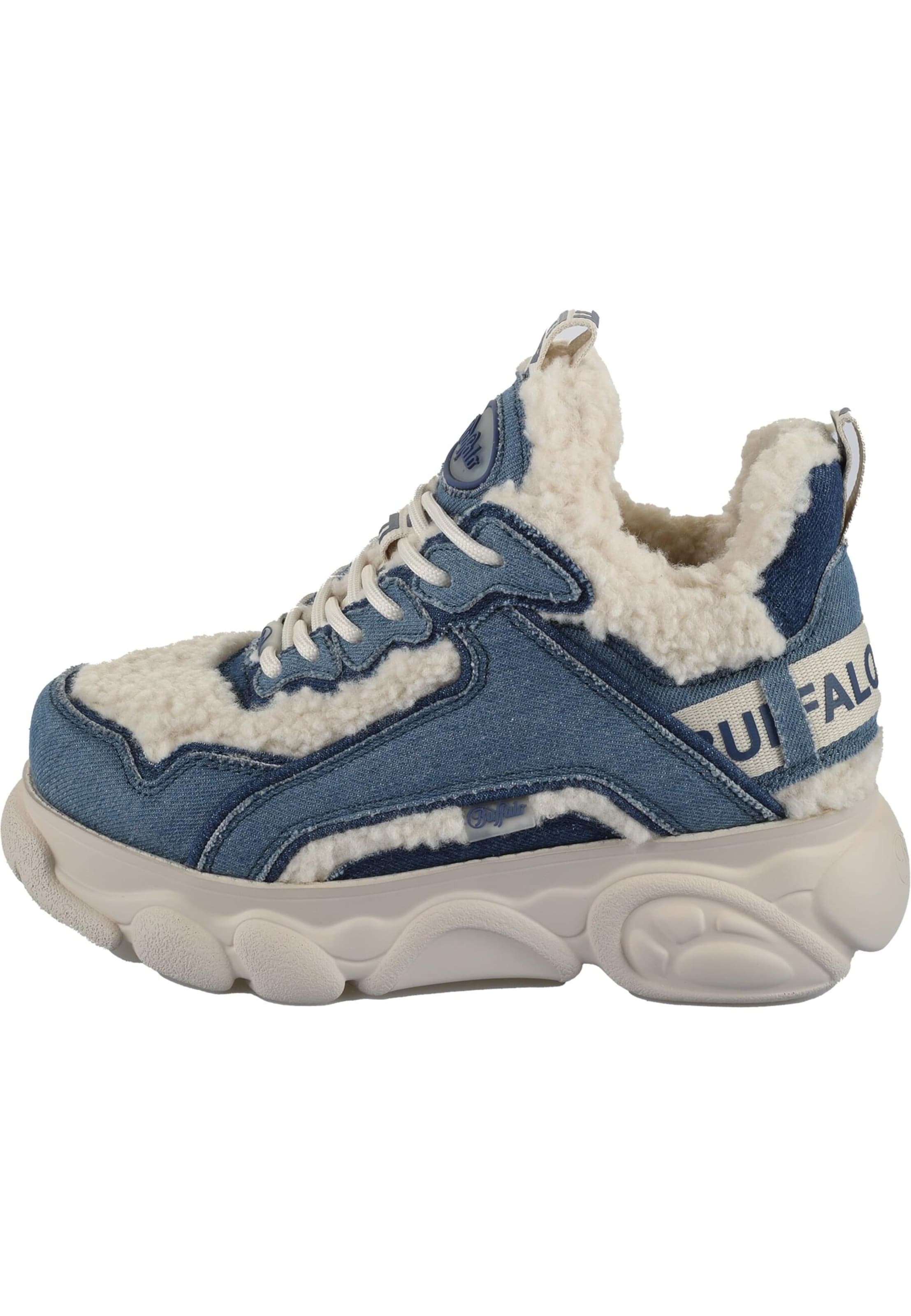 BUFFALO Platform trainers 'Cld Chai' in Blue: front