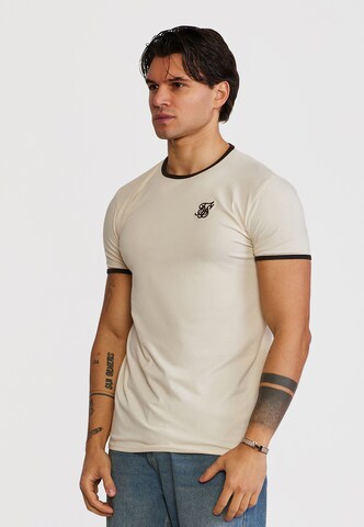 SikSilk Tričko 'Ringer' – béžová