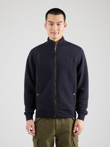 INDICODE JEANS Zip-Up Hoodie 'Arton' in Blue: front