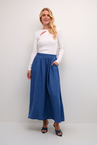 Kaffe Rok 'Ellen' in Blauw