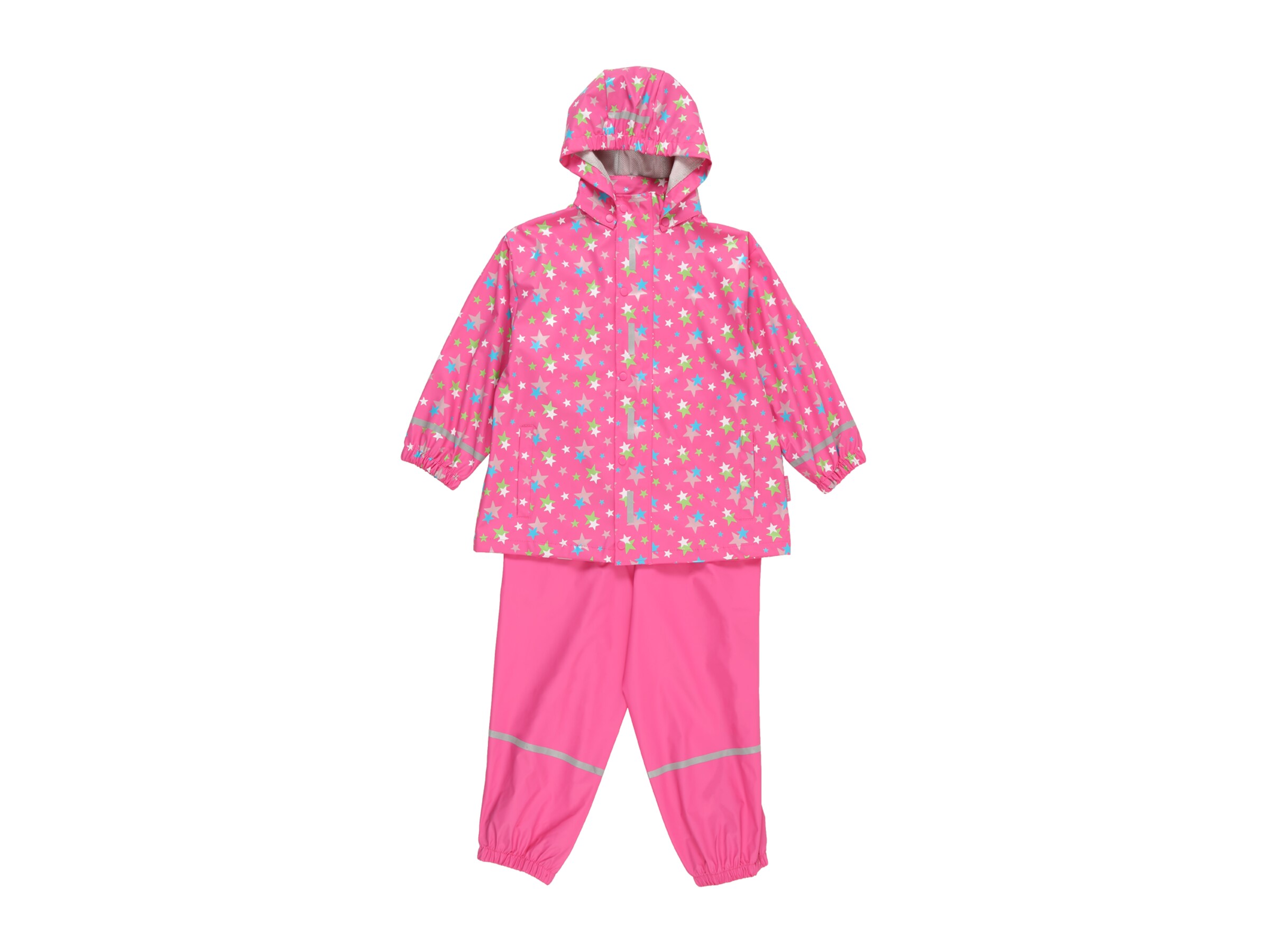 Kinder Bekleidung PLAYSHOES Anzug 'Sterne' in Pink - WS61067