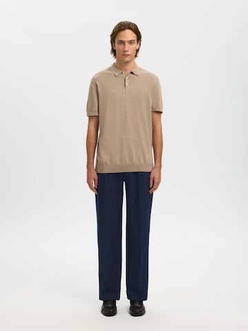 SELECTED - Loosefit Pantalón plisado 'SLH220' en azul