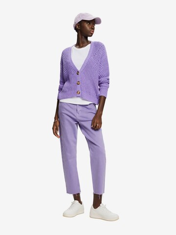 ESPRIT Knit Cardigan in Purple