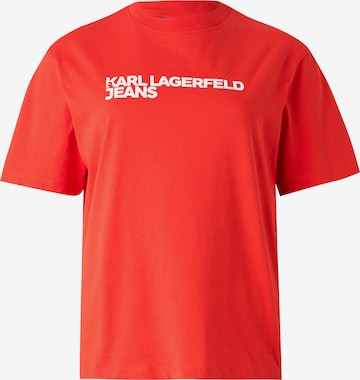 KARL LAGERFELD JEANSMajica 'ESSENTIAL' - crvena boja: prednji dio