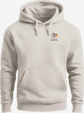 Neverless Sweatshirt 'Take me to Paradise' in Beige: front