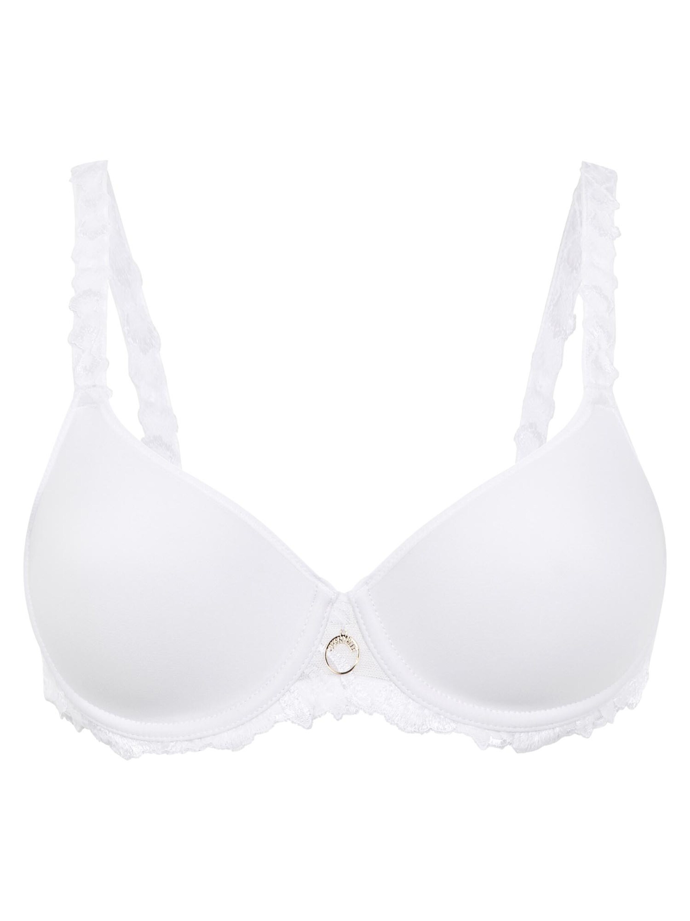 Chantelle T-shirt Bra 'Majestic' in White: front
