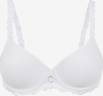 Chantelle T-shirt Bra 'Majestic' in White: front