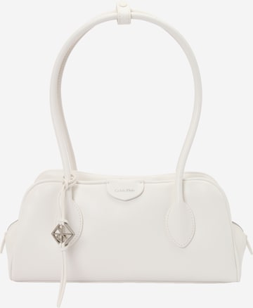 Calvin Klein Schultertasche in Weiß: Vorderseite