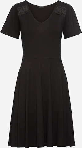 LAURA SCOTT Evening Dress in Black: front