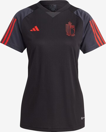 ADIDAS PERFORMANCE Functioneel shirt 'Belgien' in Zwart: voorkant