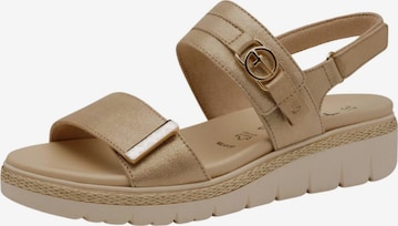 Sandalo di Tamaris in beige: frontale