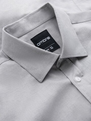 Ombre Slim fit Overhemd 'OM-SHCS-0175' in Grijs
