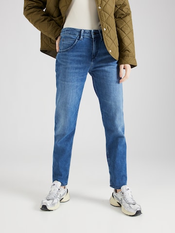 DRYKORN Slimfit Jeans 'LIKE' in Blauw: voorkant