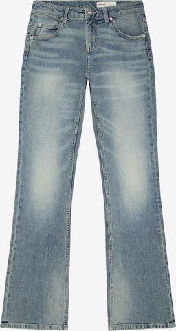 Bershka Bootcut Kavbojke | modra barva: sprednja stran