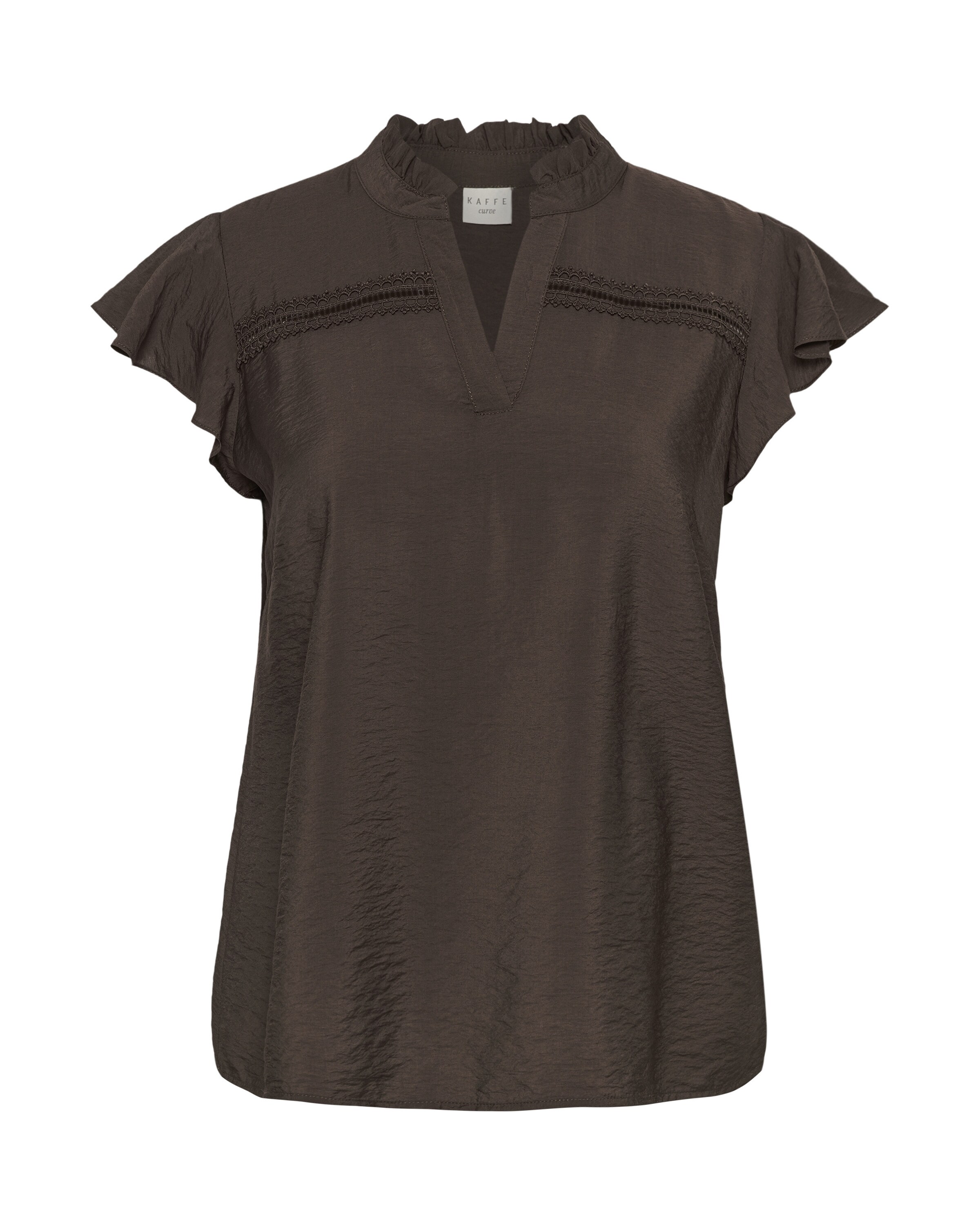 KAFFE CURVE Bluse 'Ronja' i brun: forside