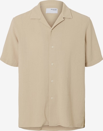 SELECTED Hemd 'Sal' in Beige: Vorderseite