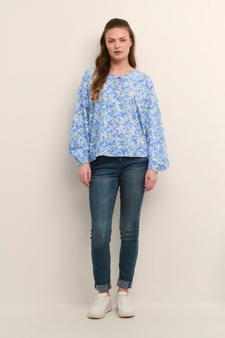 Cream Blouse 'Vimma' in Blue