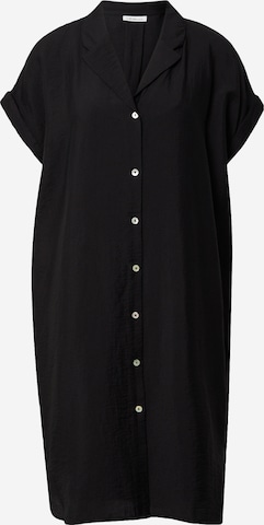 s.Oliver BLACK LABEL - Vestido camisero en negro: frente