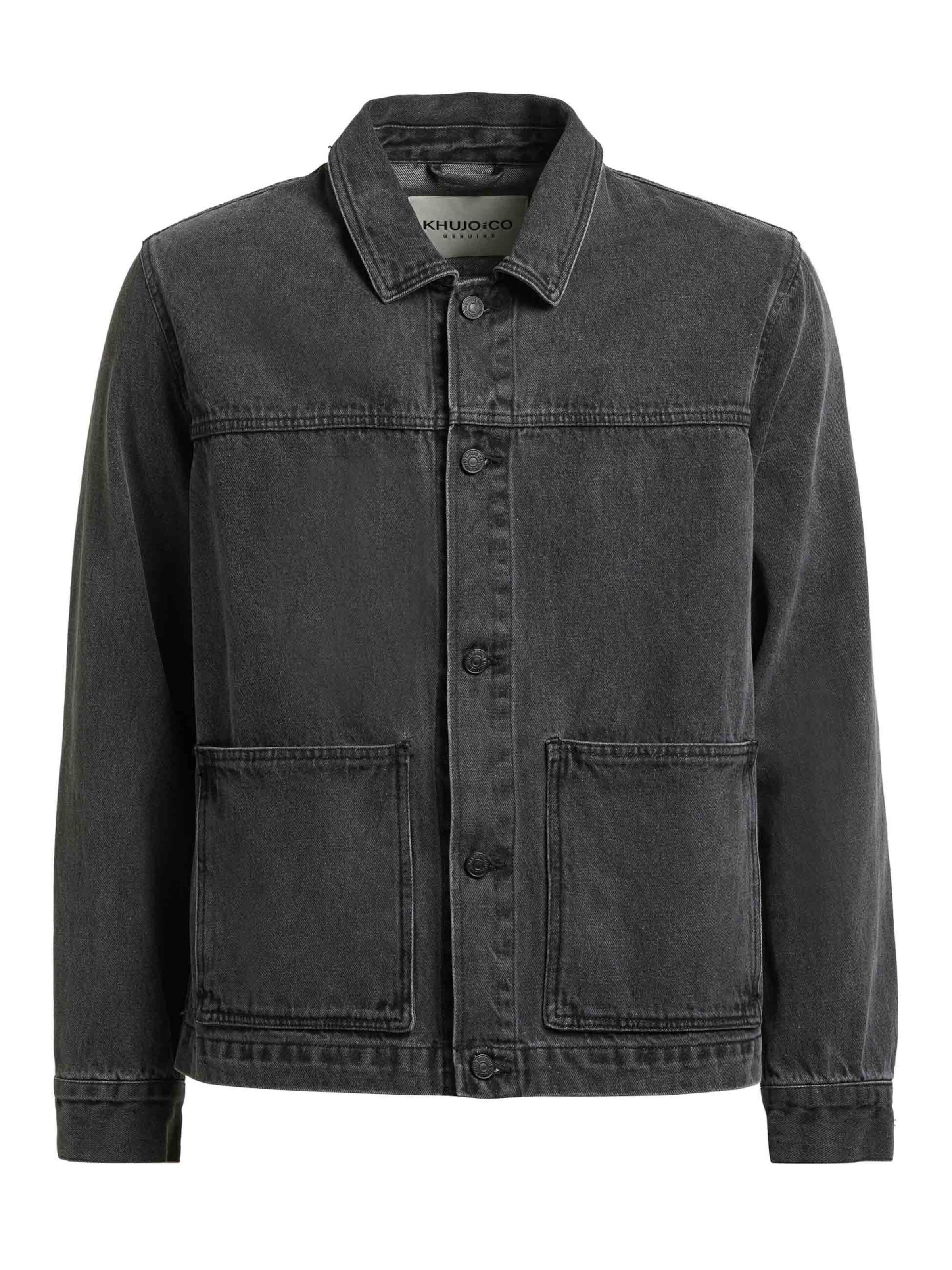 khujo Between-Season Jacket 'BARTO ' in Black: front