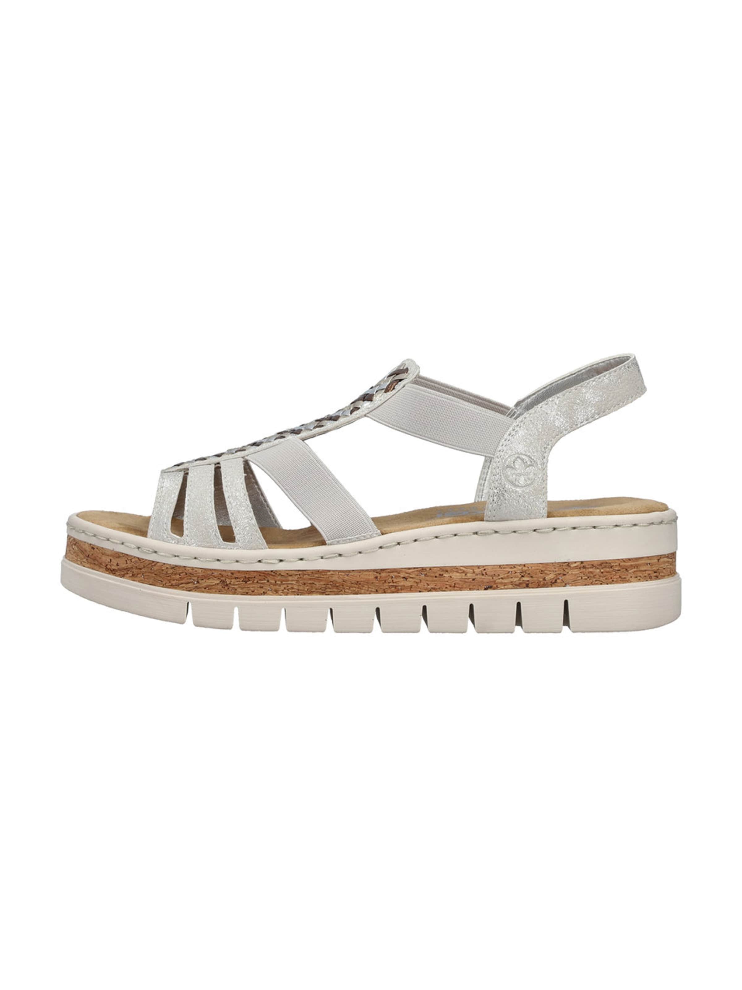 Rieker - Sandália em prata