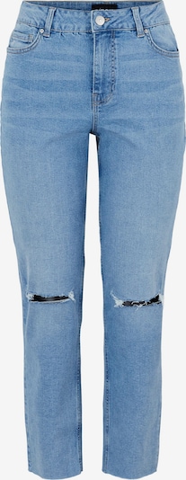 PIECES Jeans 'Luna' in de kleur Blauw denim / Bruin, Productweergave