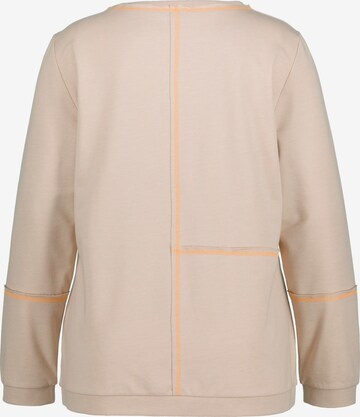 Sweat-shirt Ulla Popken en beige