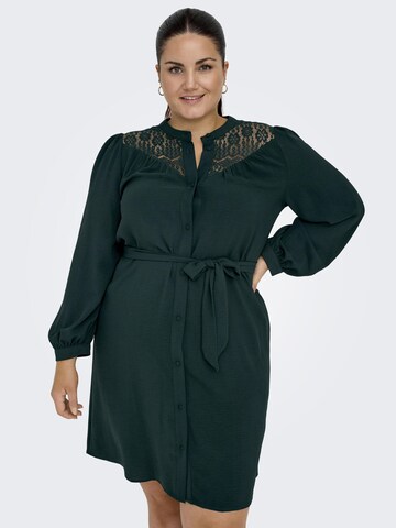 ONLY Carmakoma Shirt Dress in Green: front