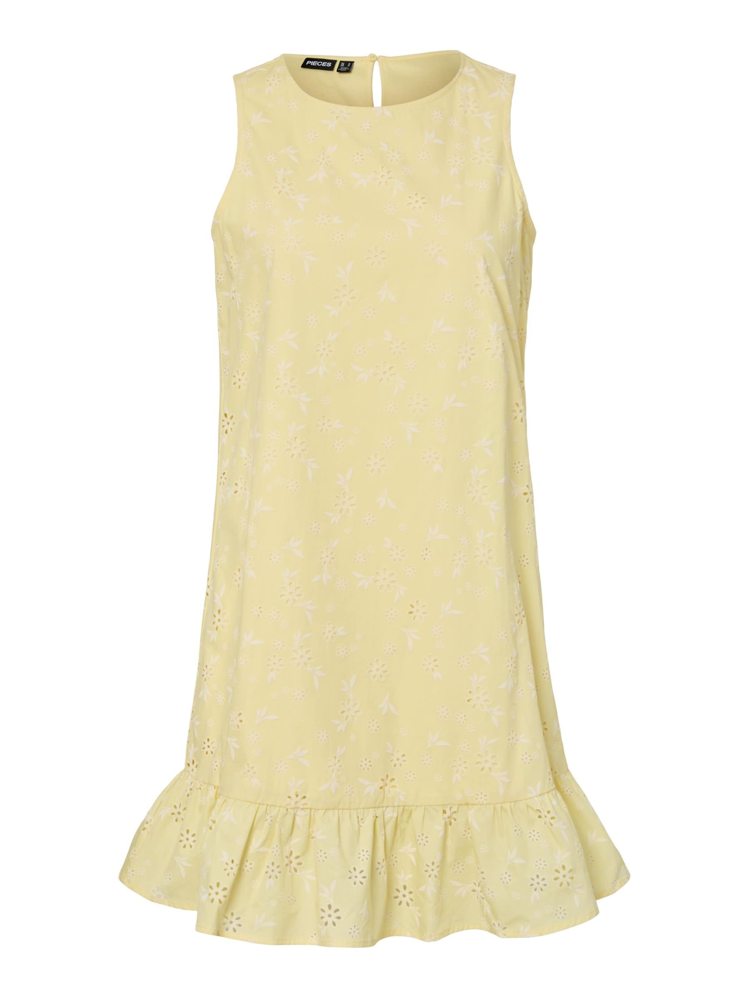 PIECES Kjole 'PCBanna' i gul: forside
