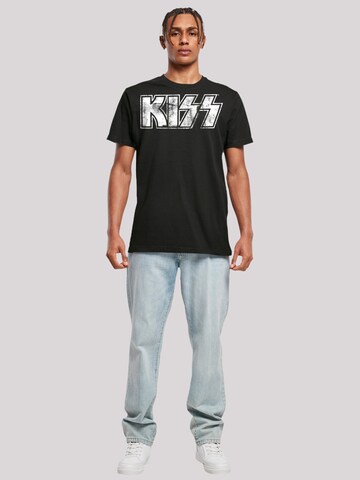 F4NT4STIC Shirt 'Kiss Rock Band' in Schwarz