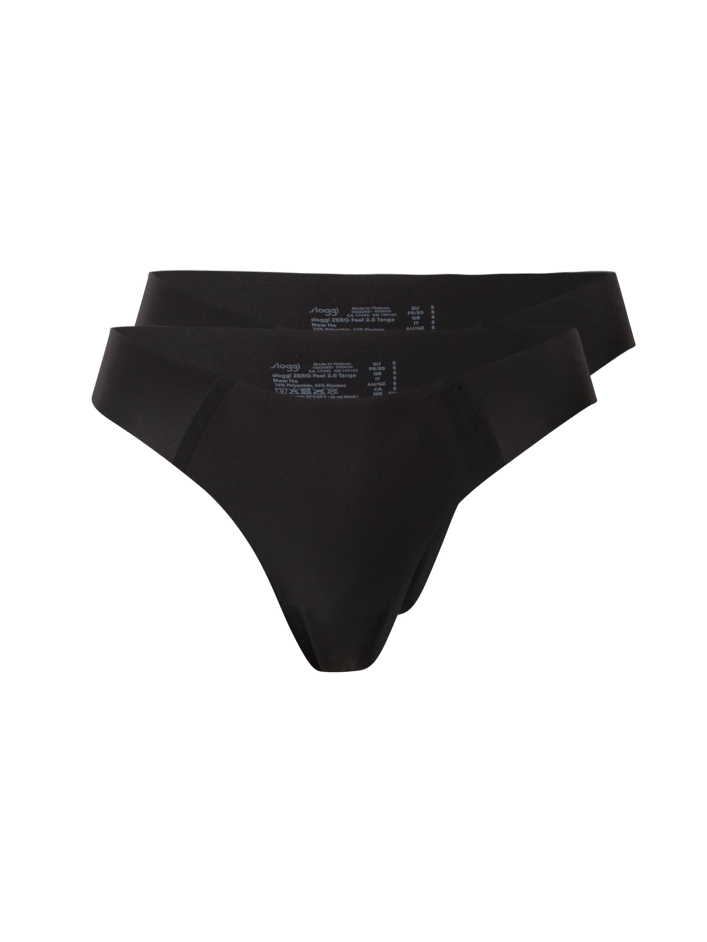 SLOGGI Slip 'ZERO Feel 2.0' in Black: front