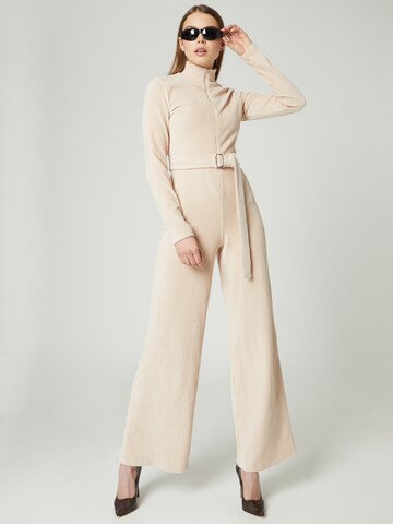 VIERVIER Jumpsuit 'Clara' i beige