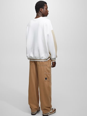 Pull&Bear Sweatshirt in Weiß
