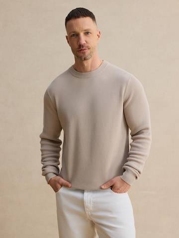 pilka DAN FOX APPAREL Megztinis 'Luis': priekis