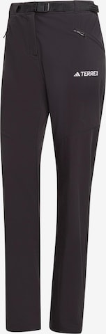 ADIDAS TERREX Regular Outdoor Pants 'Xperior' in Black: front