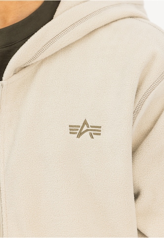 ALPHA INDUSTRIES Fleecejacke in Beige