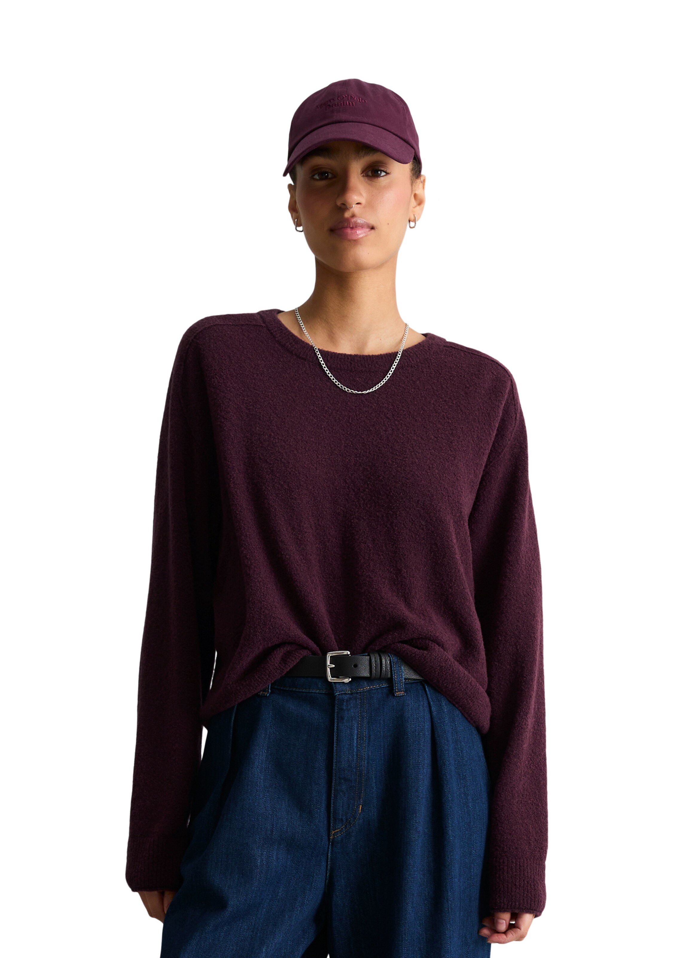 Marc O'Polo DENIM Pullover in Lila: Vorderseite