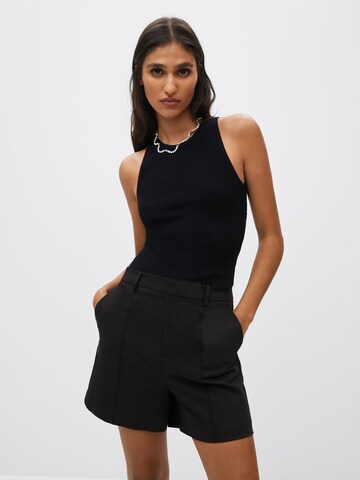 MANGO Top 'PASI' in Black: front