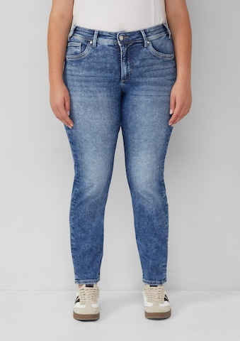 Coupe slim Jean 'Betsy' s.Oliver en bleu : devant