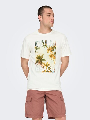 Only & Sons Футболка 'ONSMagdy' в Белый: спереди