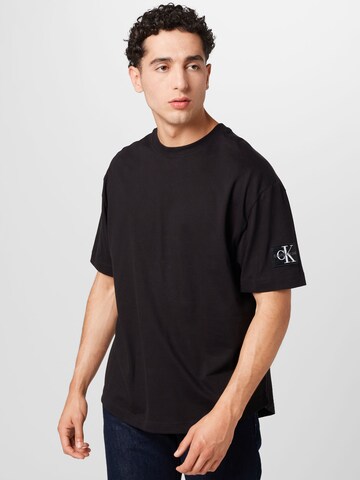 Calvin Klein Jeans - Camiseta en negro: frente