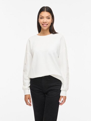 VILA Sweatshirt 'VISiffi' in Weiß: Vorderseite