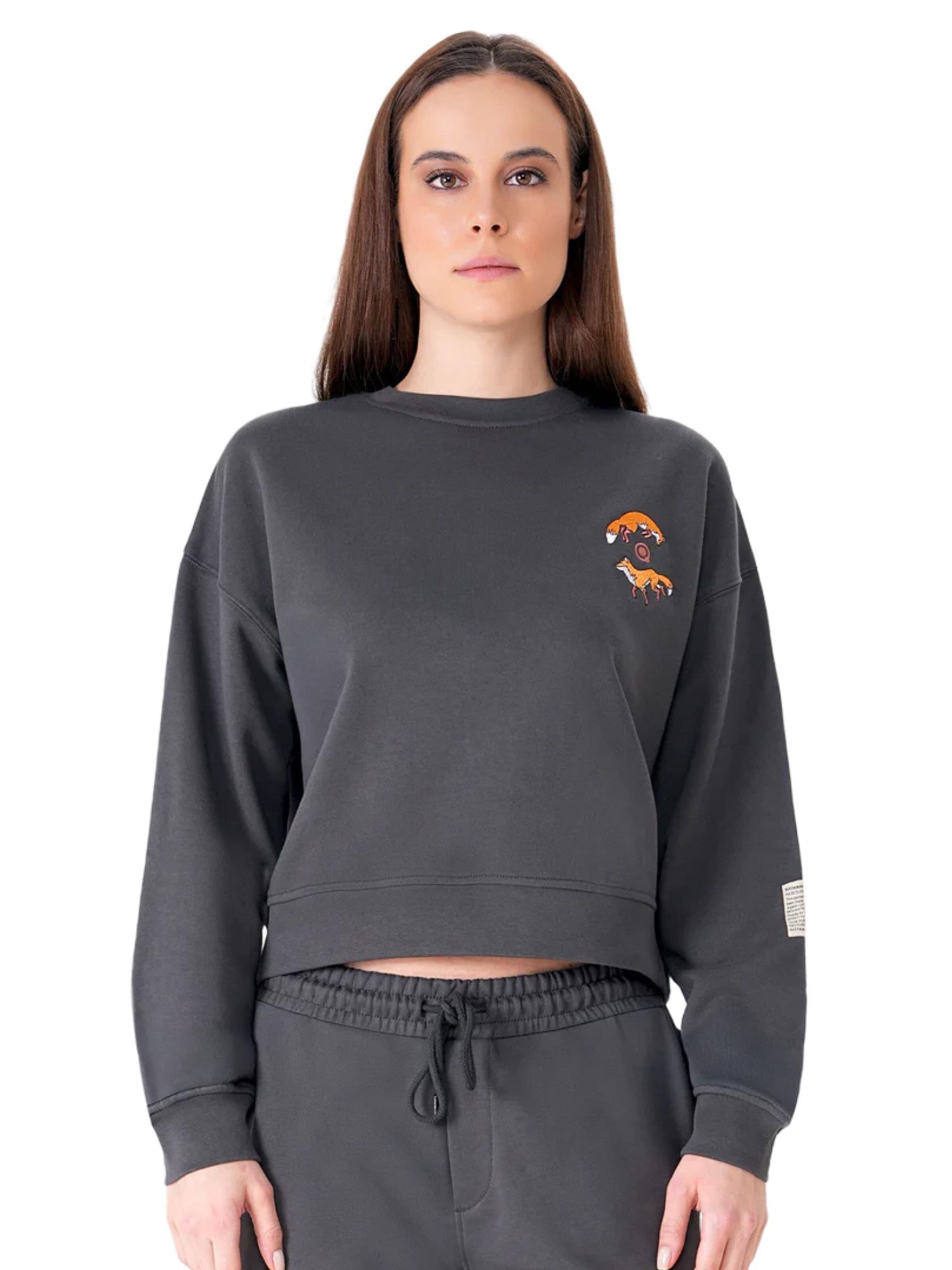 UNIQVIBE Sweatshirt in Grey: front