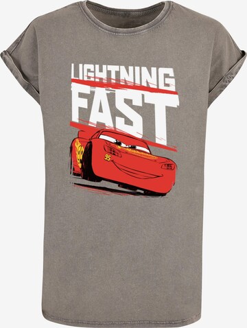 ABSOLUTE CULT Shirt 'Cars - Lightning Fast' in Grau: predná strana