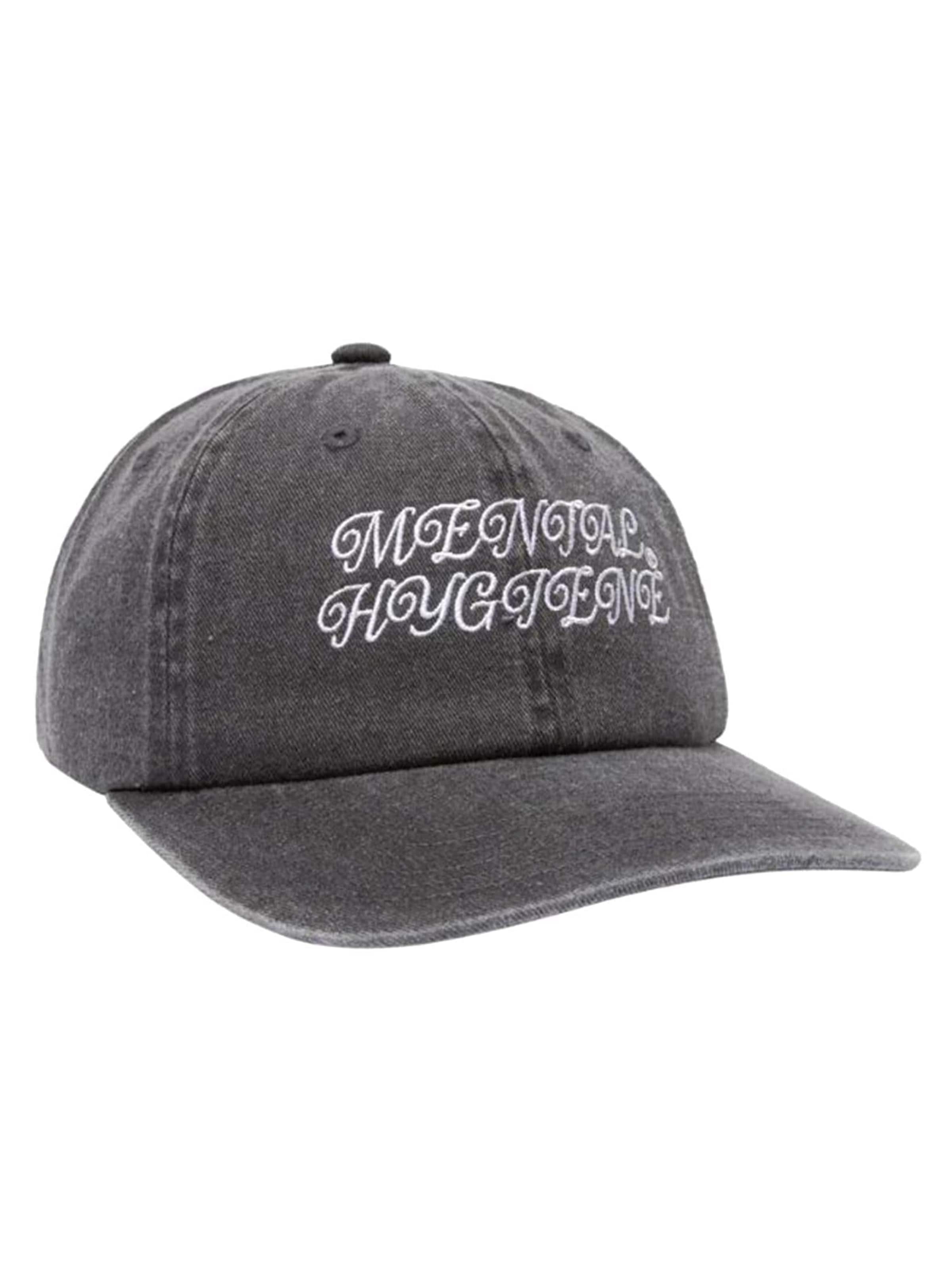 Obey Pet 'Pigment Mental 6 Panel Strapback Pigment Black' in Zwart: voorkant
